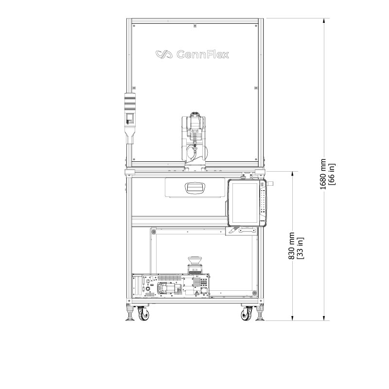 RTM-YAG11 Front Dimensions