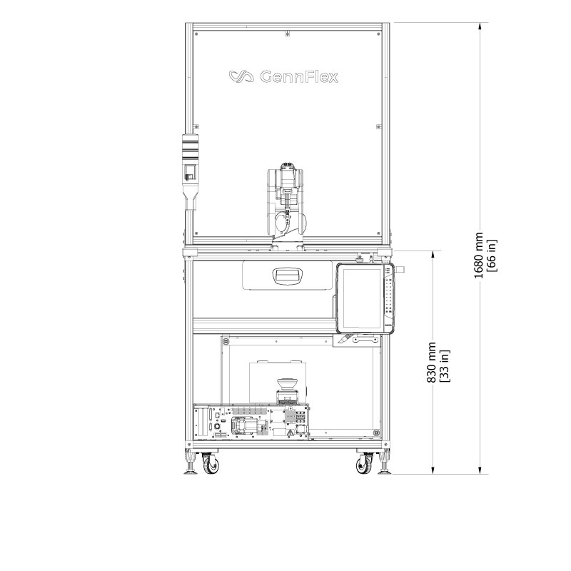 RTM-YAG21 Front Dimensions