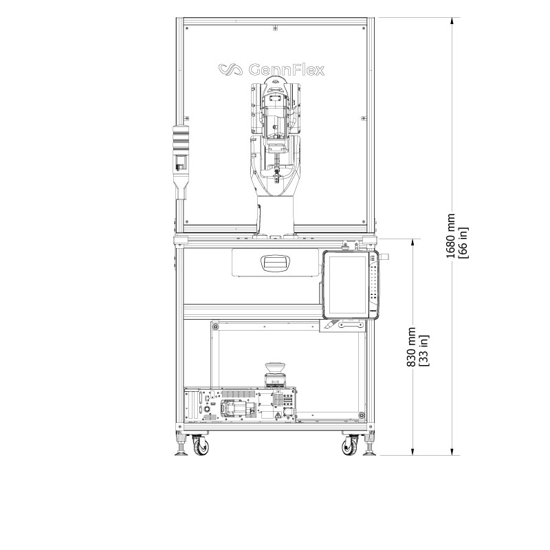 RTM-YAG14 Front Dimensions