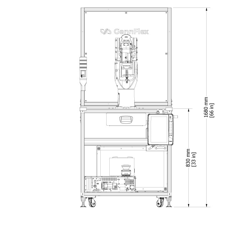 RTM-YAG24 Front Dimensions