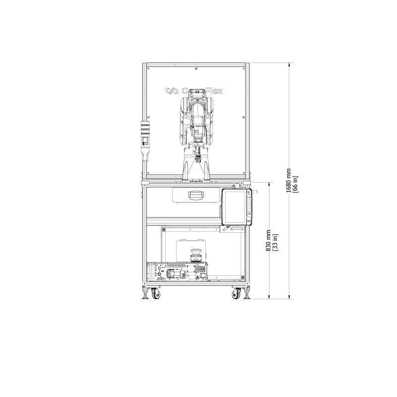 RTM-YAG28 Front Dimensions