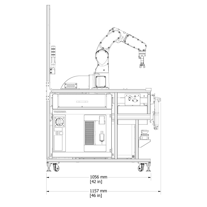 RTM-YAG34 Side Dimensions