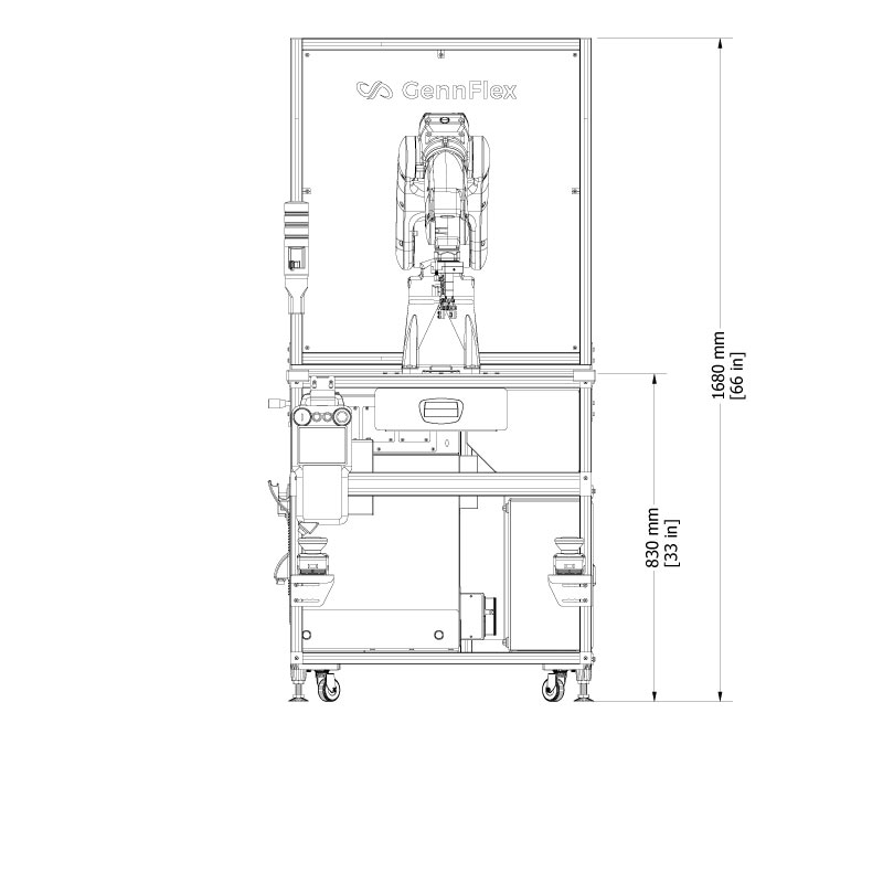 RTM-YAG48 Front Dimensions