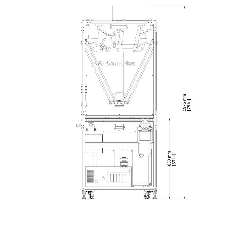 RTM-YDG13 Front Dimensions