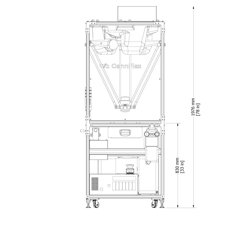 RTM-YDG23 Front Dimensions